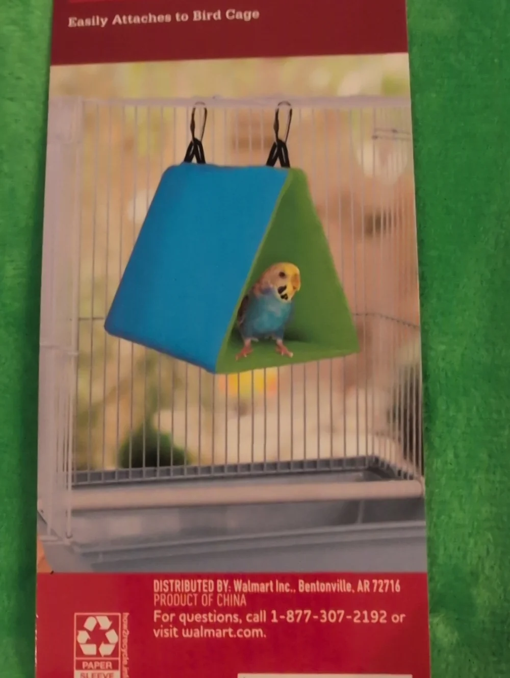 Cozy Bungalow Bird Tent Blue & Green Set of 2